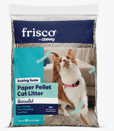 Frisco by Chewy paper pellet cat litter